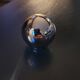 4 boutons boule laiton chromé 30mm