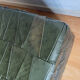 Pouf leather chest patchwork vert  De Sède