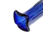 Vase, mid-century modern, blue glass, by J. Hospodka, Czechoslovakia, 1960s.