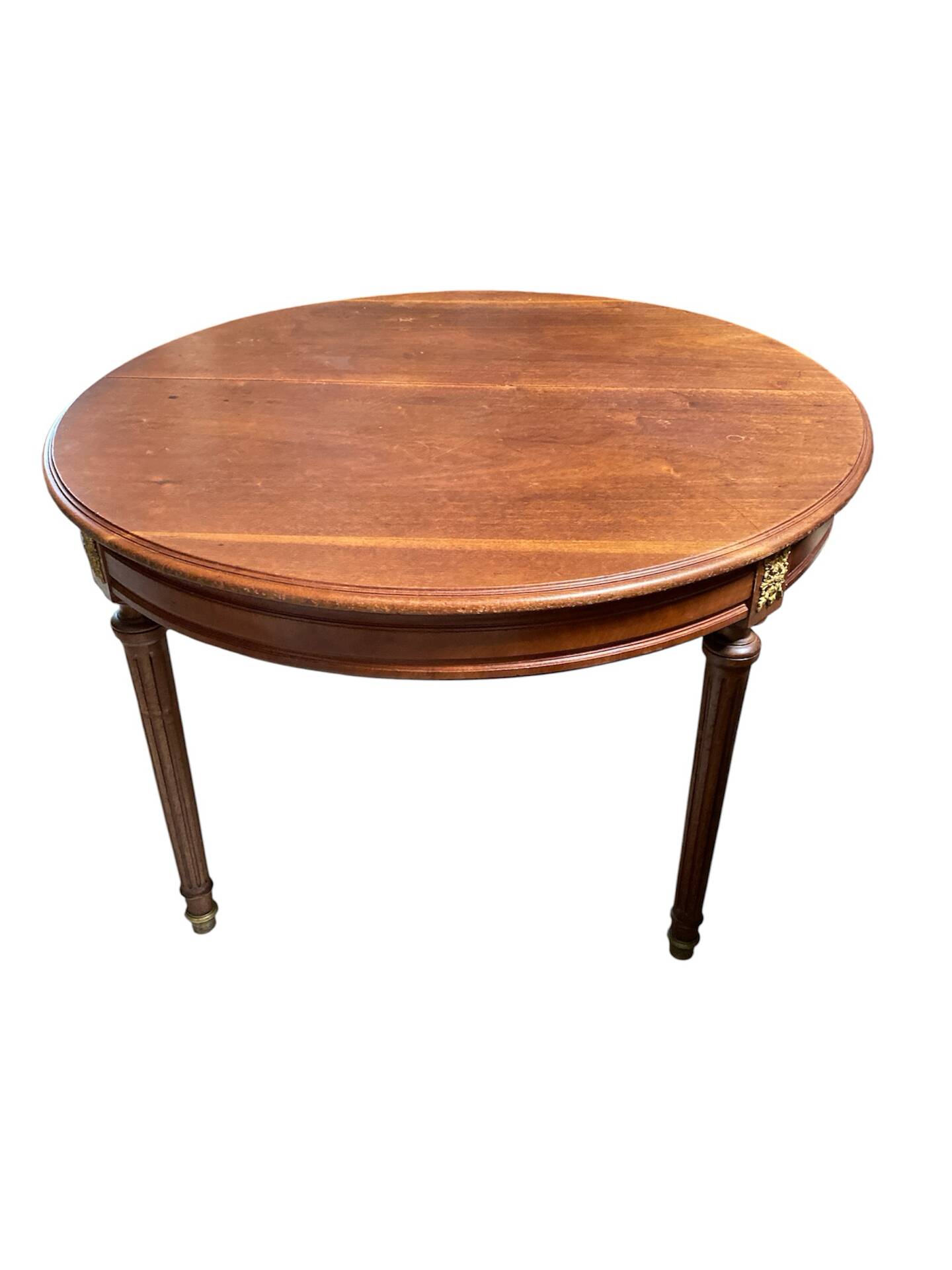 Table ovale  de style Louis XVI – Bois et Bronzes dorés