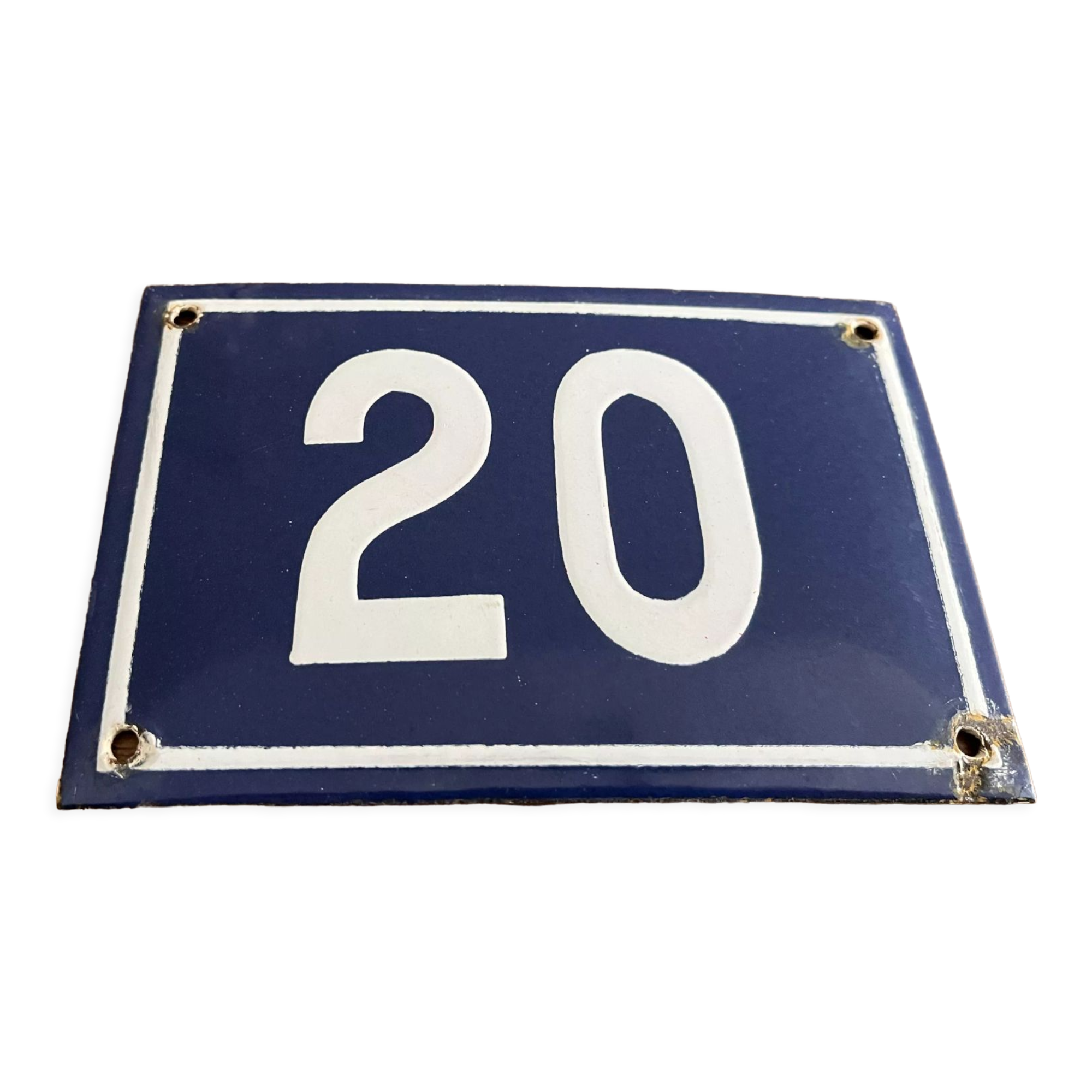 Enamelled plaque number 20