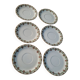 Lot 6 Limoges porcelain saucers