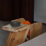 Stool / Table by eliaselias, made from recycled solid pine, Danish design 2022