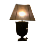 Lampe noire laquée