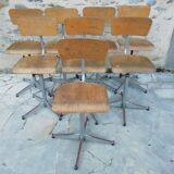 Set of 8 school chairs/workshop/office