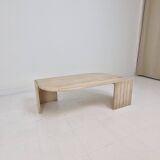 Italian Coffee Table in Travertine, 1980s
