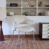 Fauteuil bureau chrome 70's