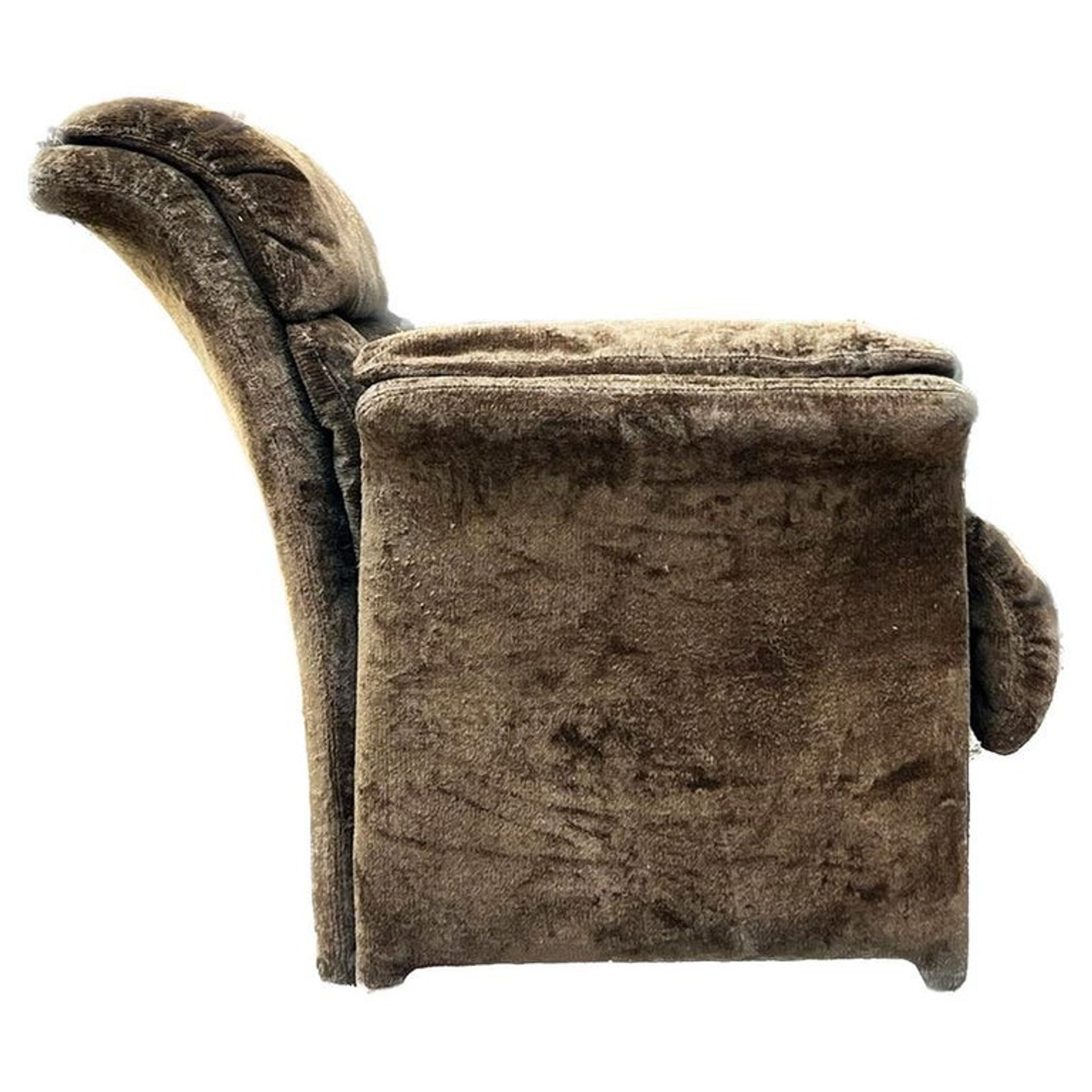 Fauteuil lounge postmoderne italien de Saporiti, 1970