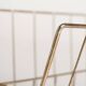 Scandinavian teak and metal magazine rack, 1960s