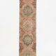 3x12 Soft Wool Pale Red Turkish Vintage Runner Rug