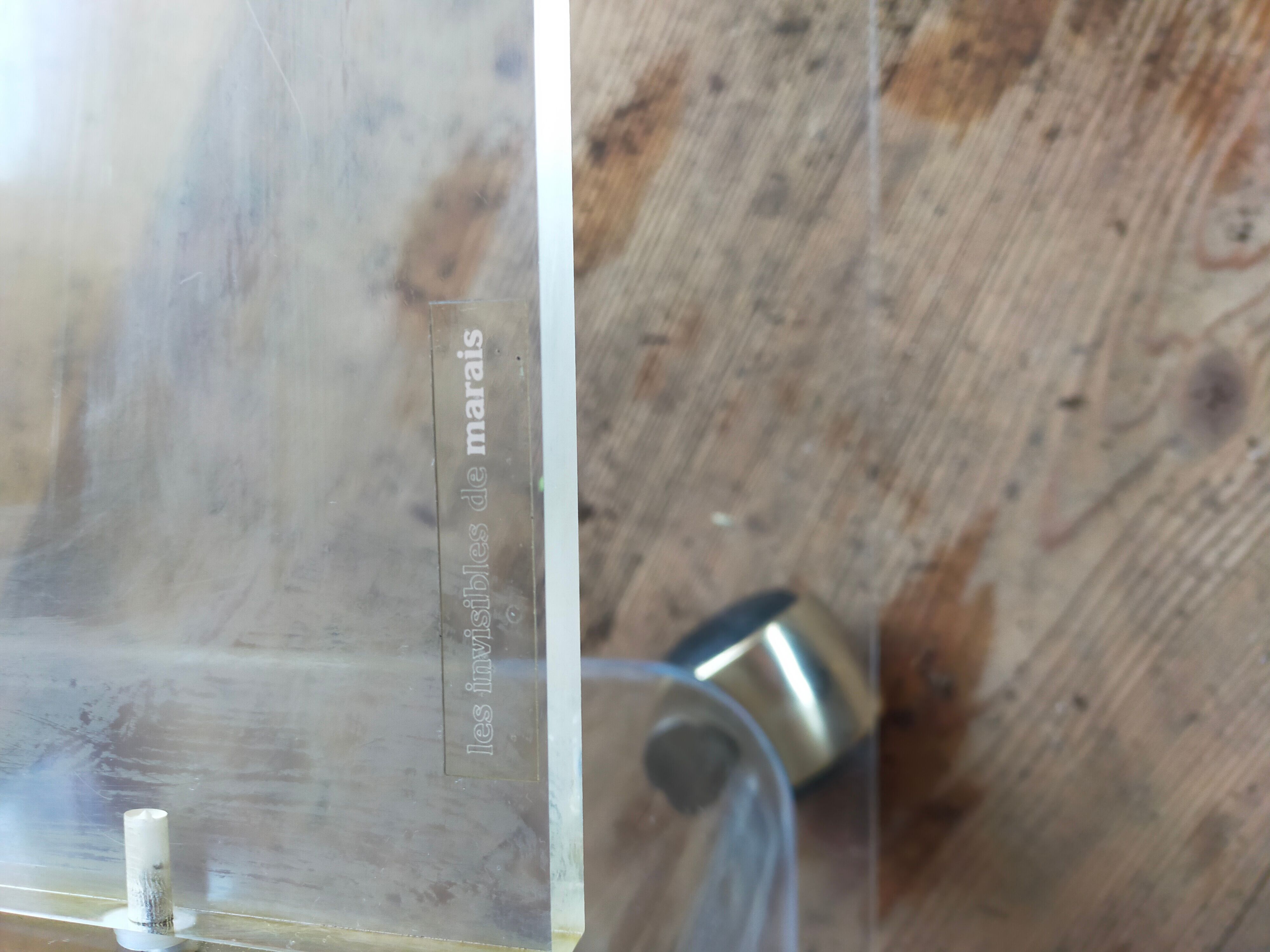 Polycarbonate TV stand "les Invisibles" by Marais