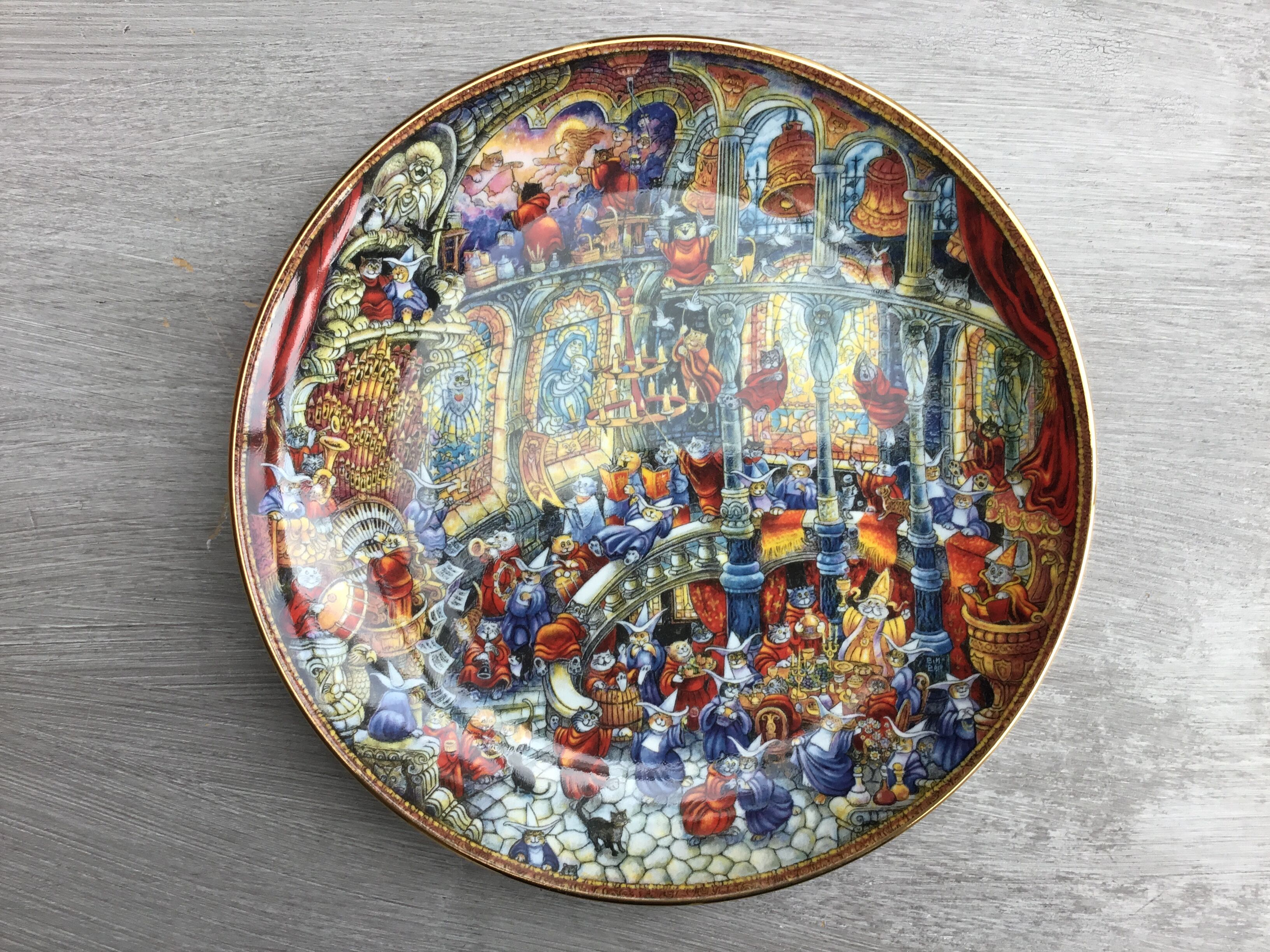 Royal Doulton cats plate