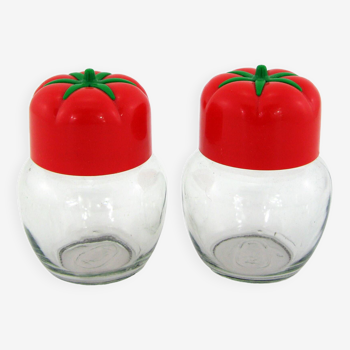 2 pots à épices forme tomate - Solmaz Mercan Renga - vintage années 80