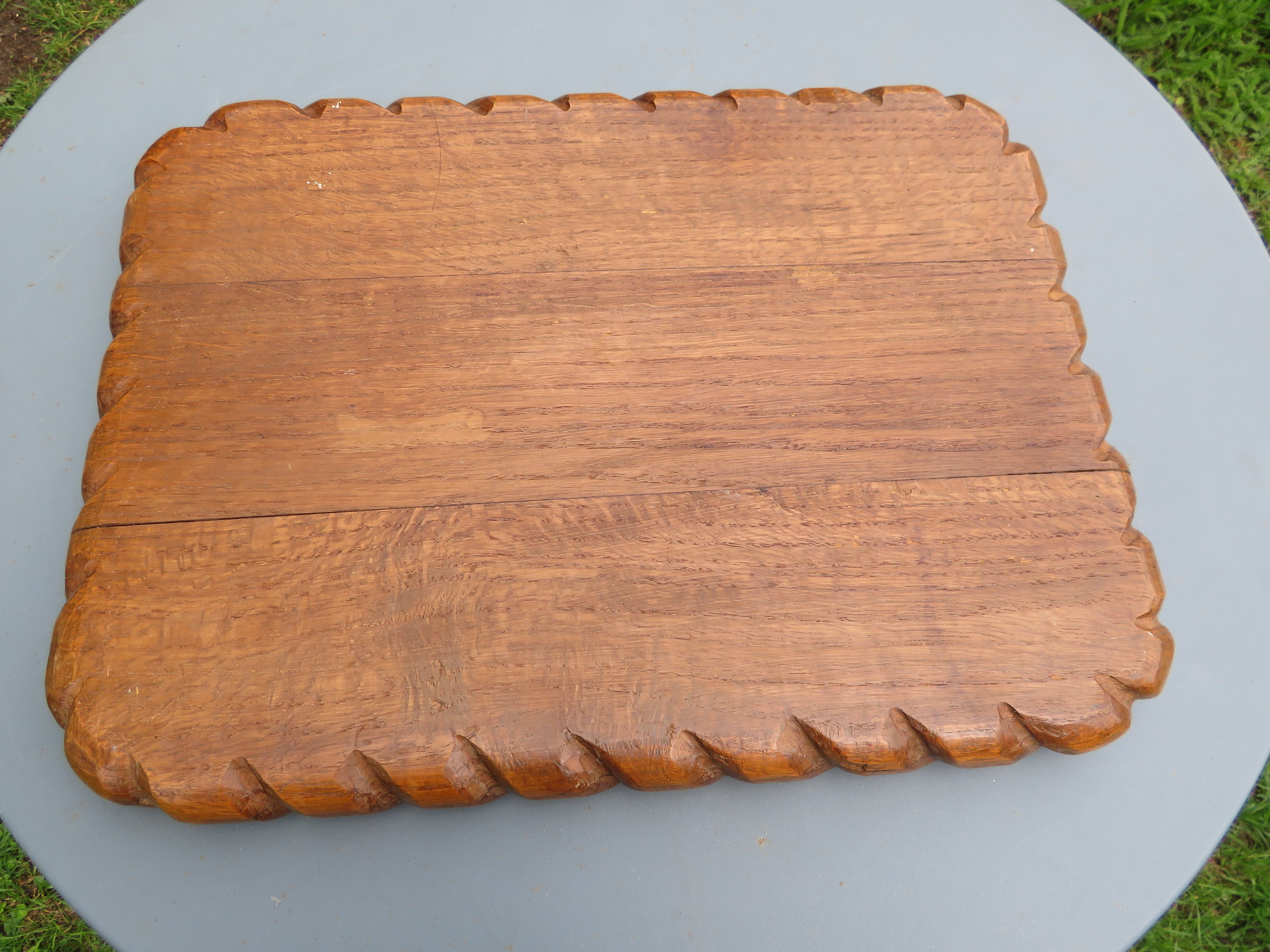 Solid wood tray from the 1940s-50s.