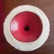 Vintage 60s/70s carmin red ceramic candle holder
