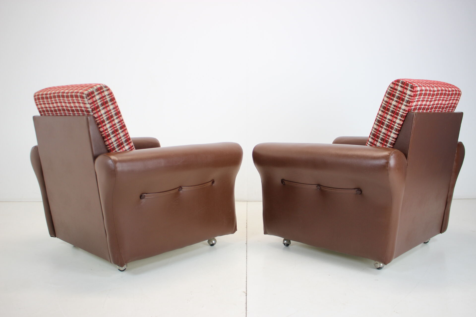 Pair of Mid-century Design Armchairs,Czechoslovakia,1960's.