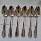 6 large table spoons in Boulenger silver metal