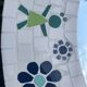 Vintage Mozaik mirror. Children mirror, Childsroom mirror tiles.