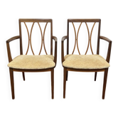 Pair of English armchairs by the brand G-Plan in teak from the 1970s.