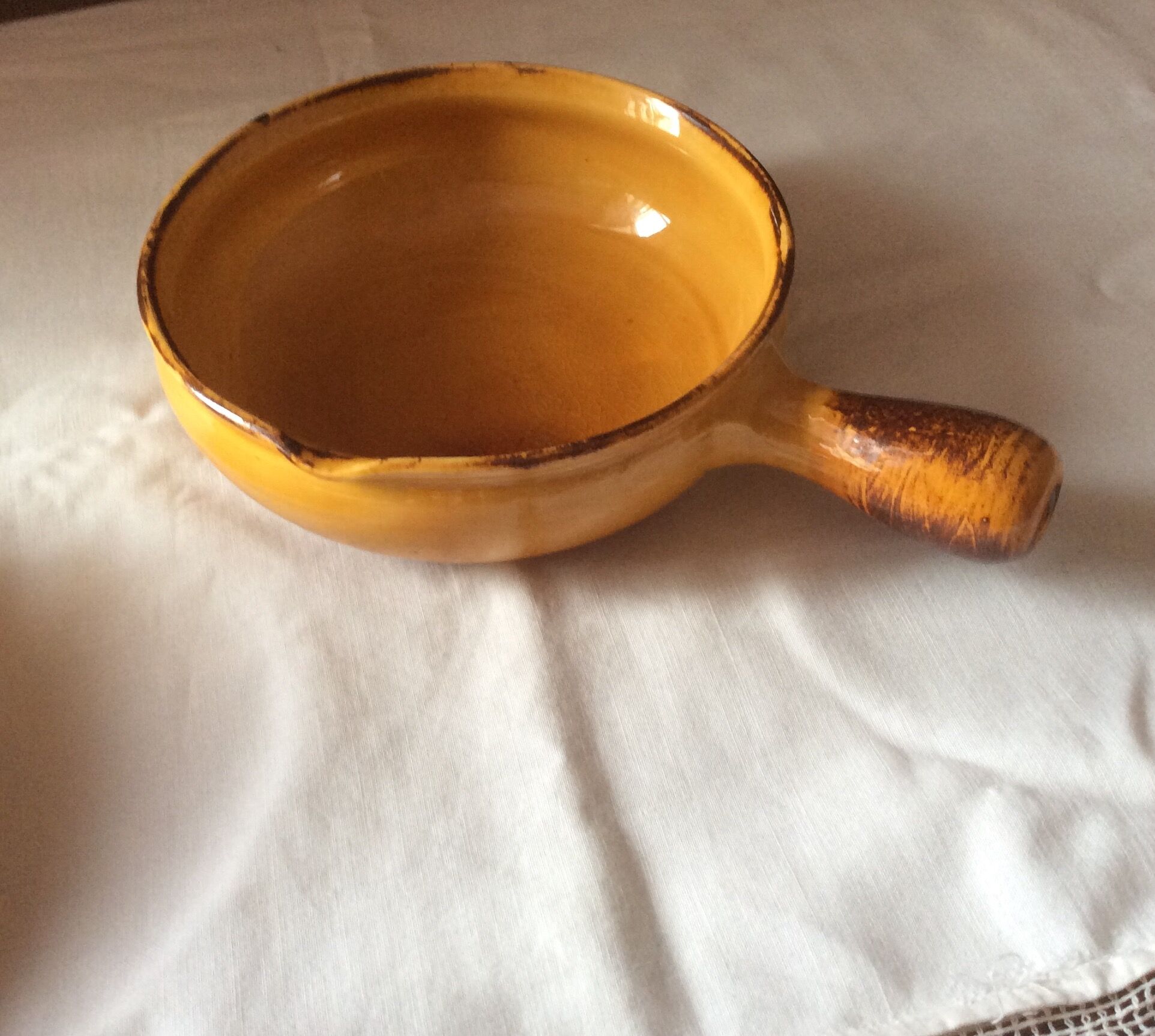 Duo of Vallauris ceramic trays.