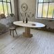Travertine dining table 1970 Italy Tobia Scarpa