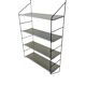 Vintage metal wall shelf/shelf/coatrack