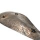 Silver-plated shell shaped great bowl,  Renato Raddi, Italy 1970s
