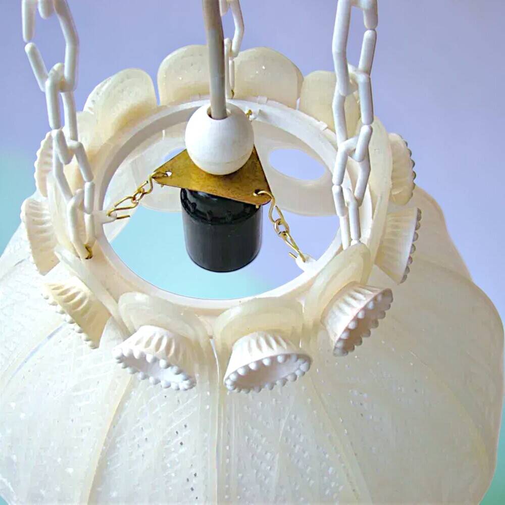 Vintage white kitchen lamp small chandelier