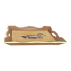 Painted wooden serving tray