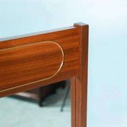 Miroir design vintage scandinave, miroir MidMod en teck