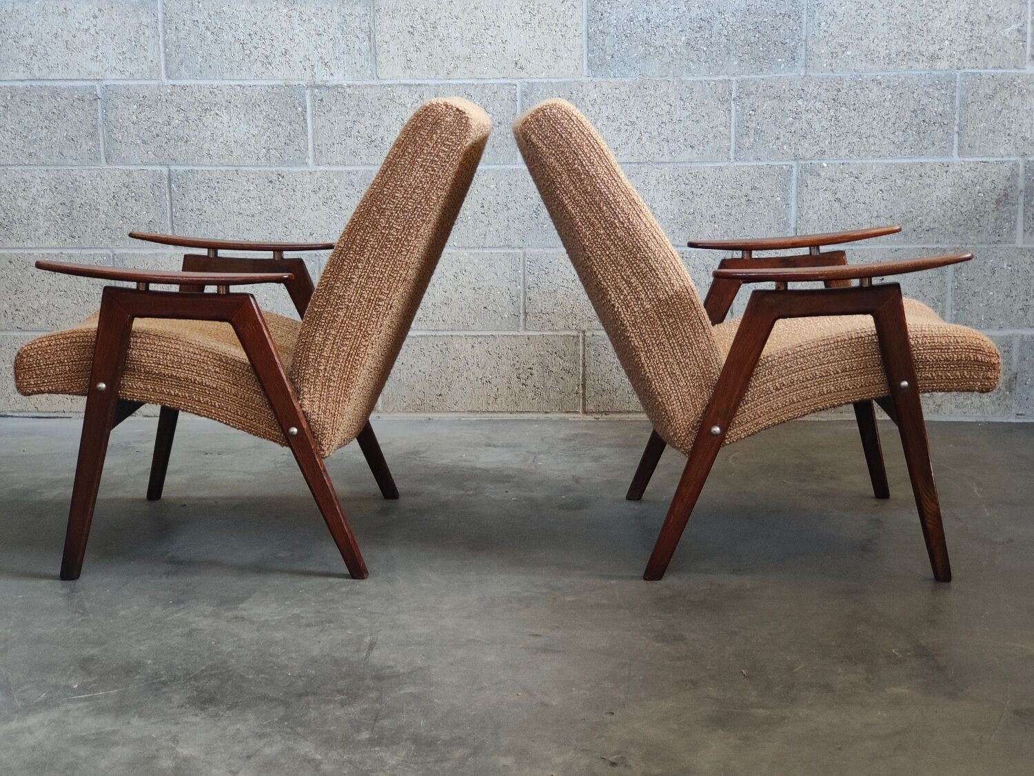 Pair of armchairs by Jaroslav Smidek for TON (Thonet)1960