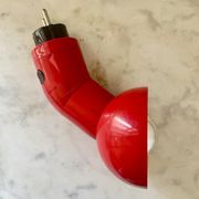 Vintage Danska Red Robot Wall Lamp, Space Age DL Lampen, 1970s Denmark