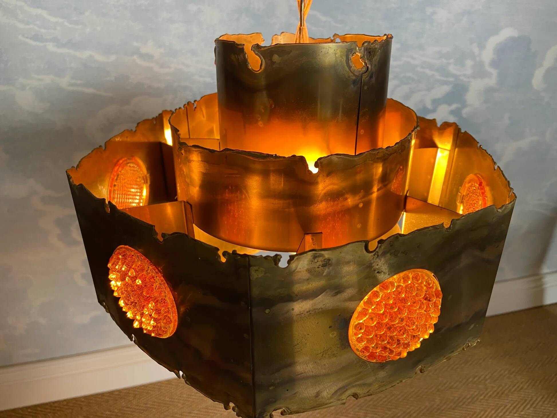 Hexagonal suspension by Svend Aage Holm-Sørensen, Denmark, 1960s