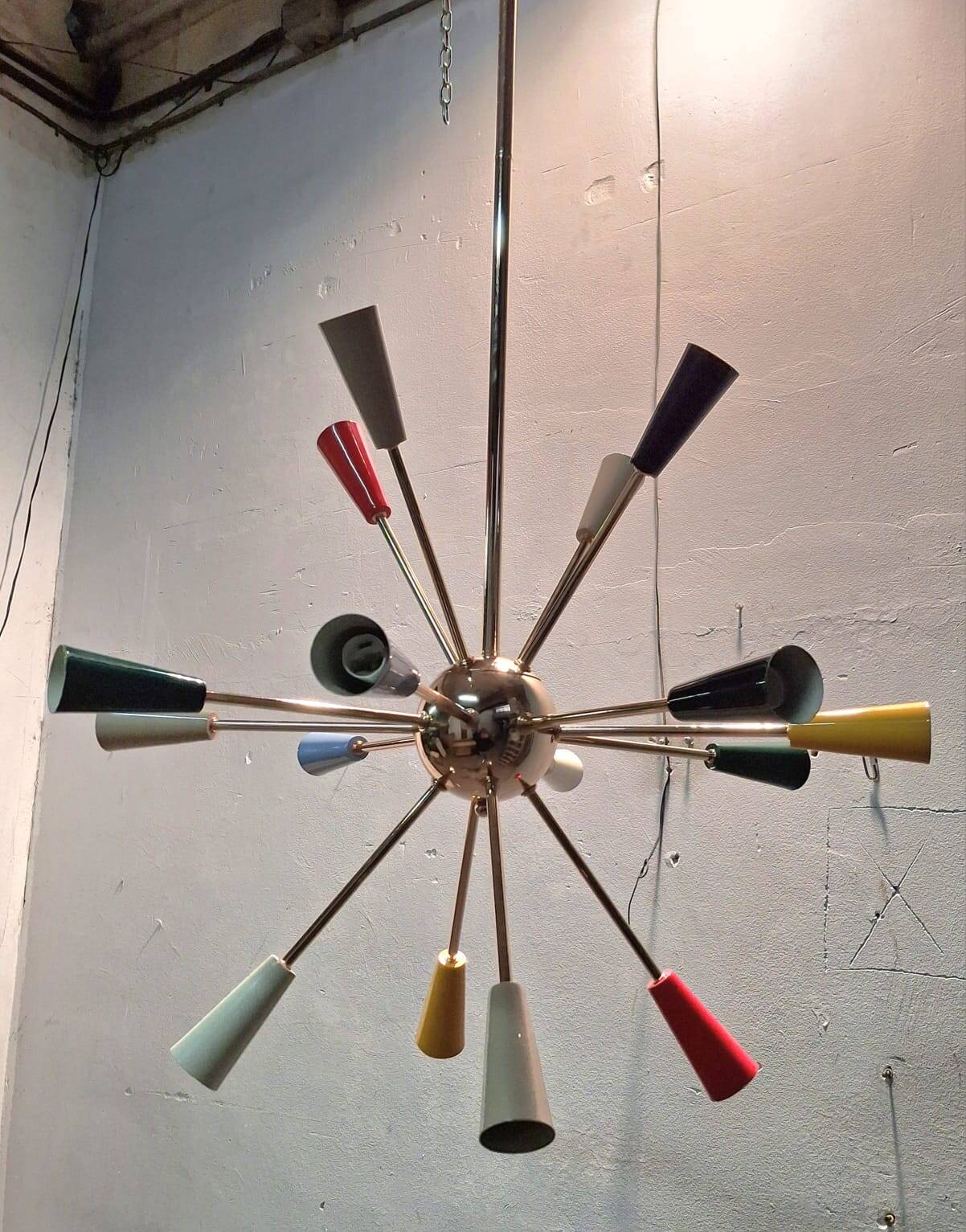 Lampadario Sputnik anni 70