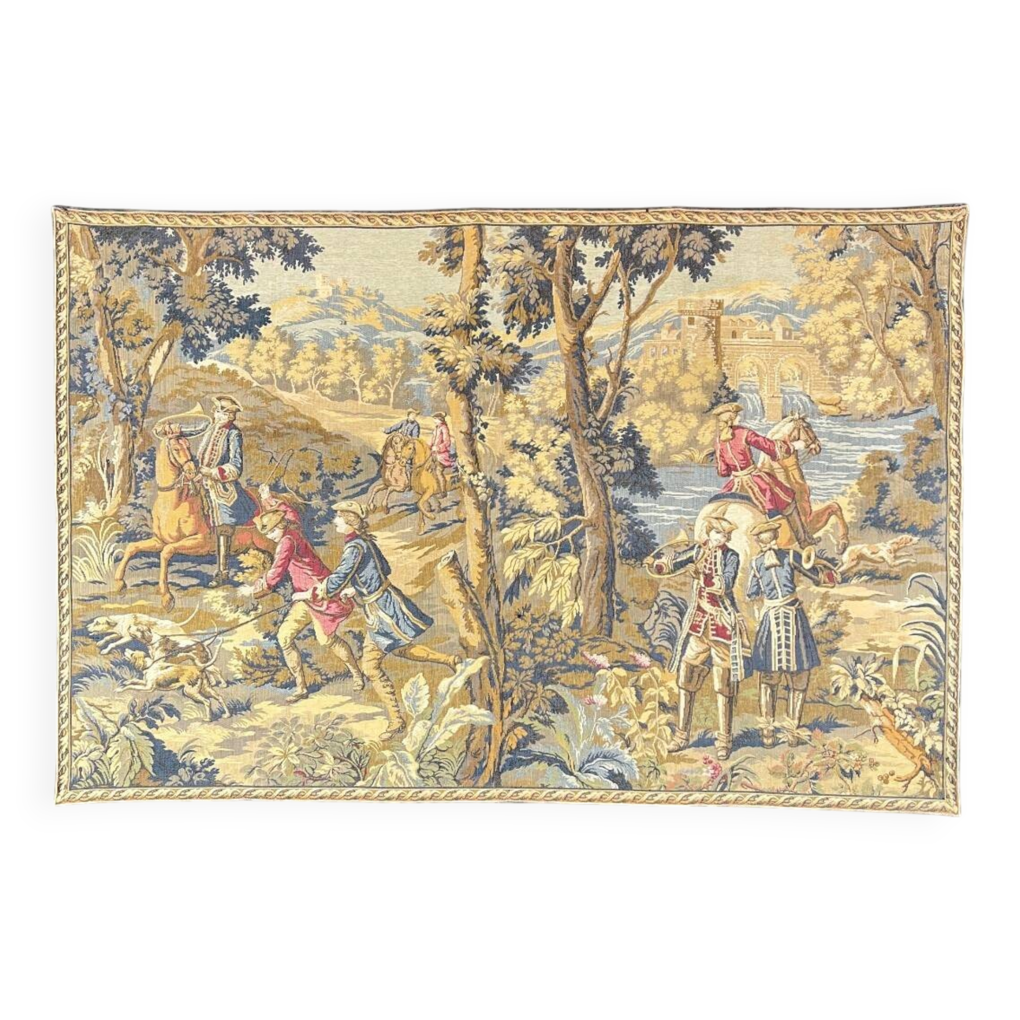 Wall Tapestry, Hunting Scene, 20th Century