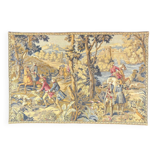 Tapisserie Murale , Scène De Chasse à Courre , XXe Siècle