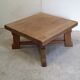 Coffee table in blond oak Netherlands 1970