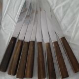 12 couteaux inox manche bois Pinay fortias Thiers