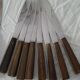 12 stainless steel knives with wooden handles Pinay fortias Thiers