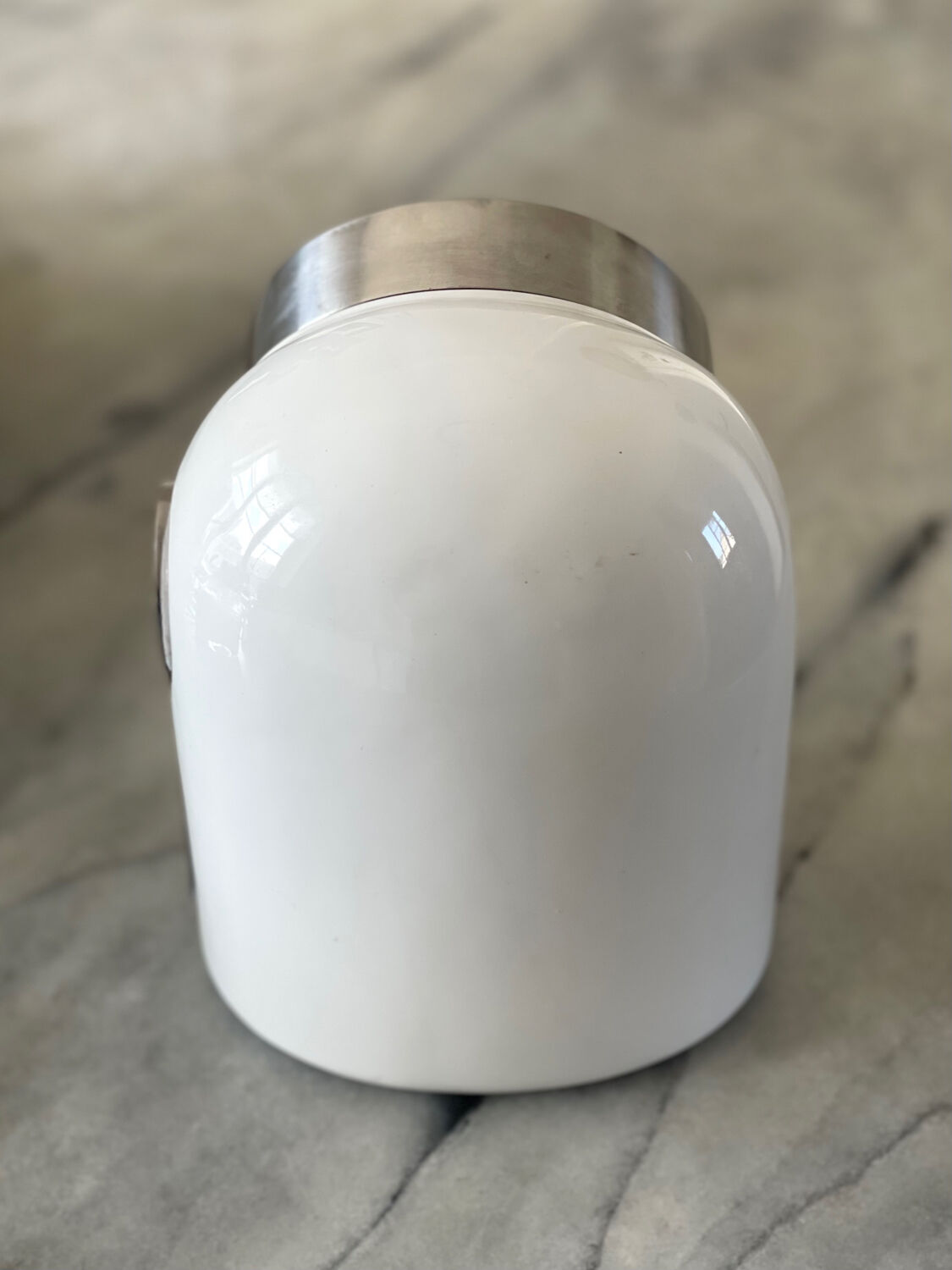 Space age sugar pot