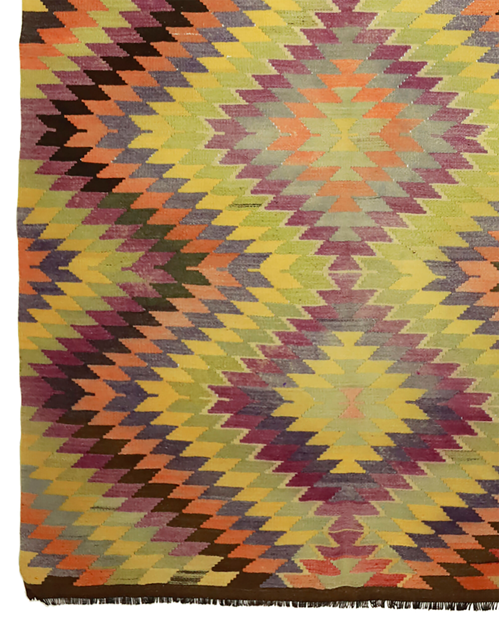 Vintage Turkish Kilim Coloured 163x298 cm Handwoven Bohemian Spirit