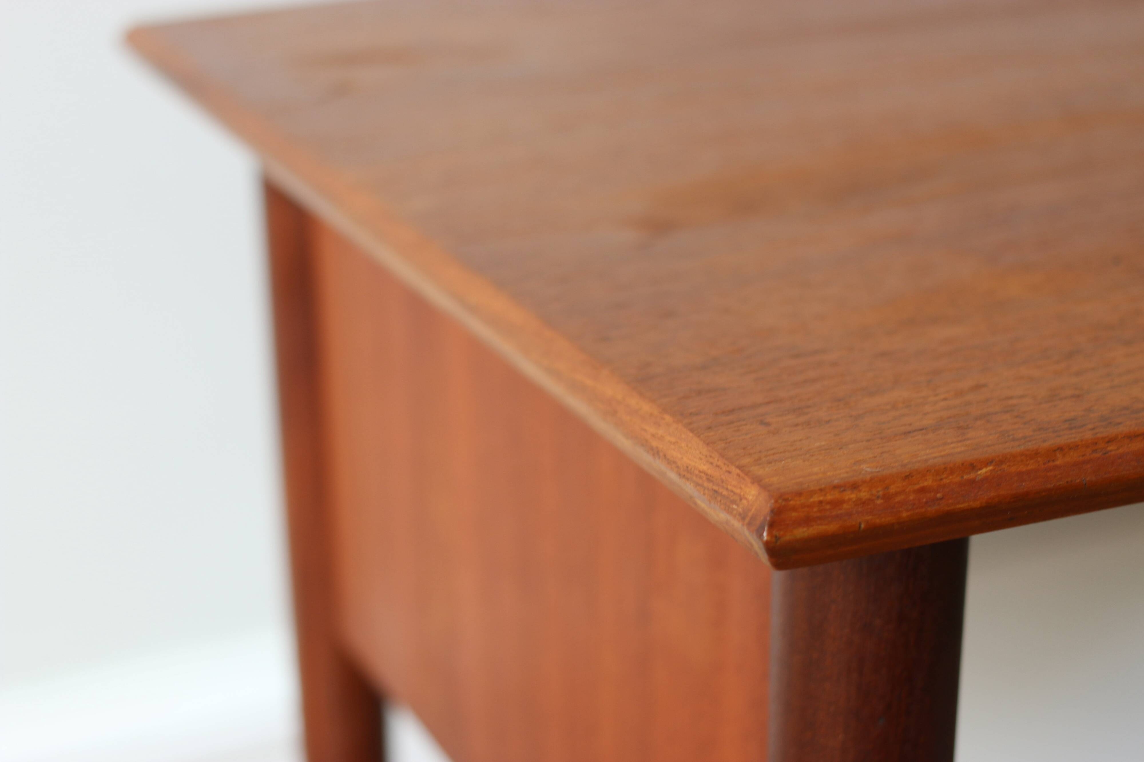 Small vintage 1960s Scandinavian teak desk