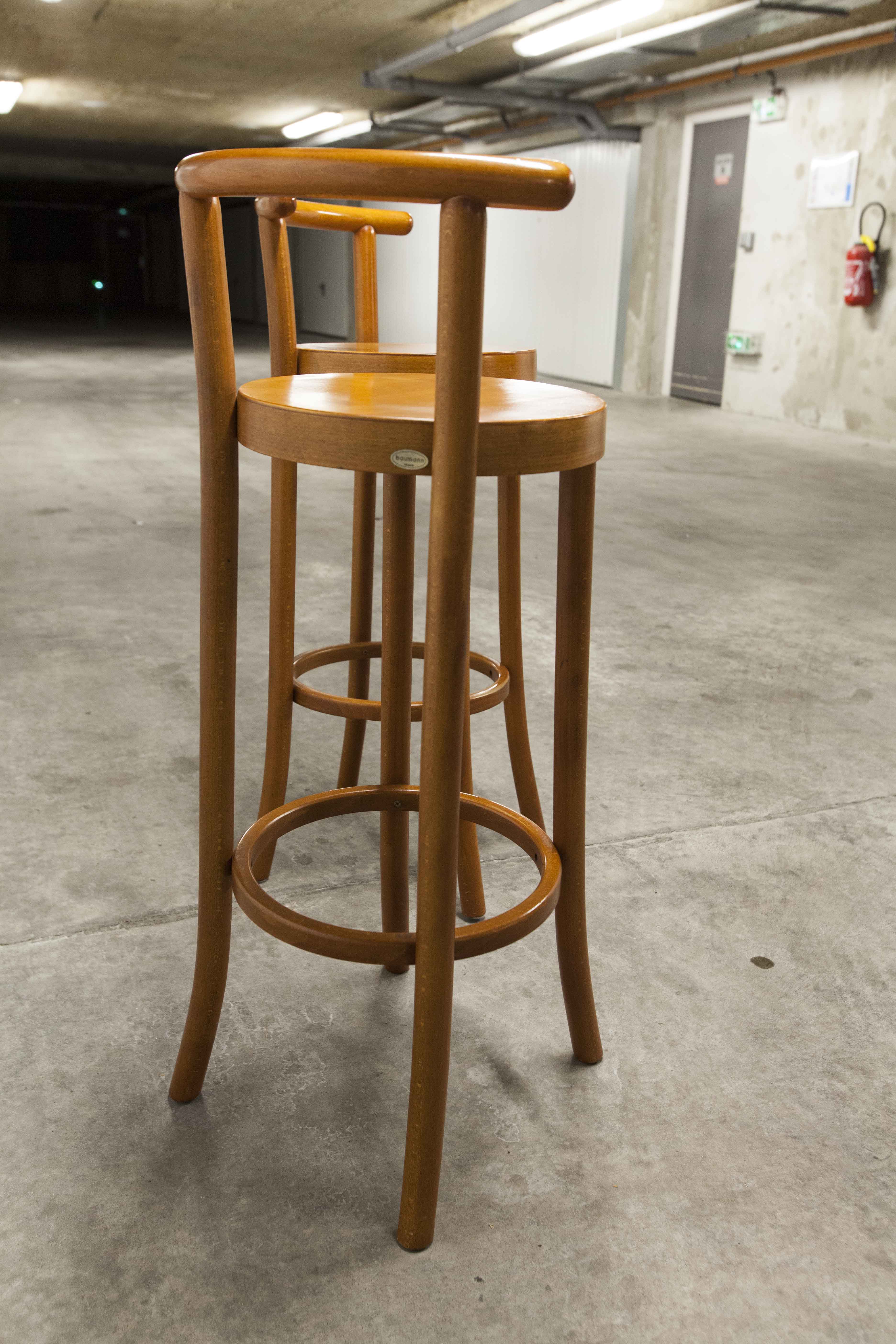 Pair of Baumann Dialog stools, 1997