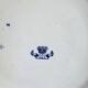 Large antique English basin A.B & Co May pattern – flow blue floral