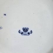 Grande vasque ancienne anglaise A.B & Co modèle May – flow blue floral