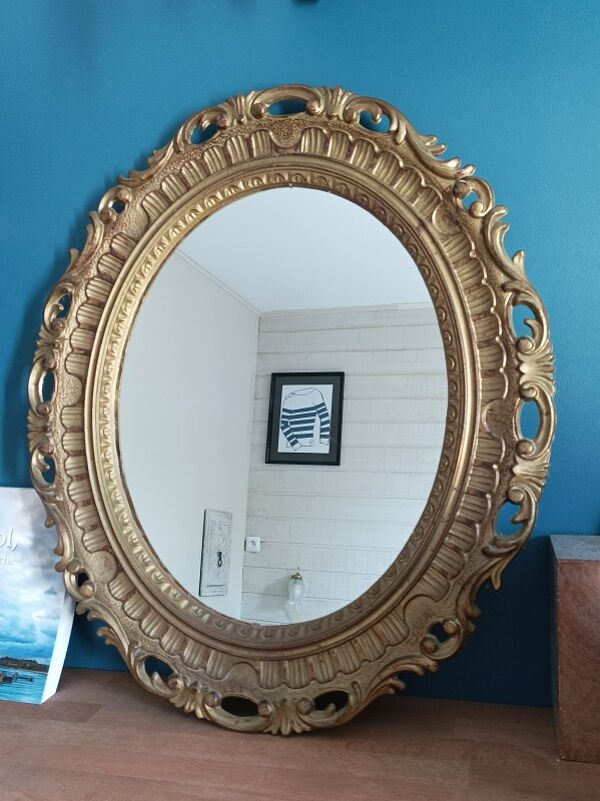 Miroir cadre ovale 57x65cm