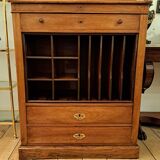 Meuble de métier écritoire en noyer XIXème