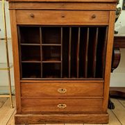 19th-century walnut writing desk.