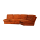 Canapé modulable design italien en velours orange brulée