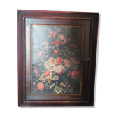 Painting on wood bouquet of flowers